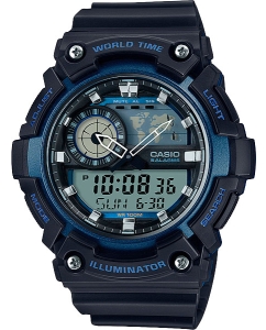 Купить Японские наручные часы Casio Collection AEQ-200W-2A с хронографом  в E-mobi