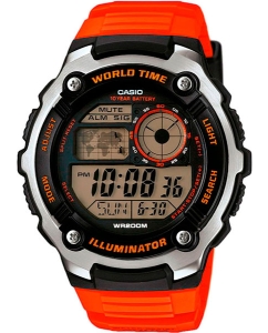 Купить Японские наручные часы Casio Illuminator AE-2100W-4A с хронографом  в E-mobi