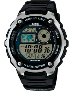 Купить Японские наручные часы Casio Illuminator AE-2100W-1A с хронографом  в E-mobi