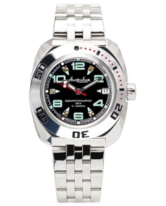 Купить Российские механические наручные часы Восток Амфибия 710334  в E-mobi