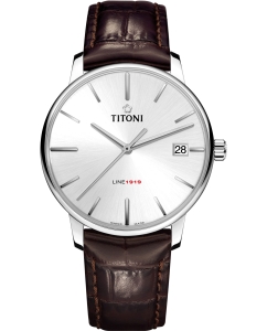 Купить Швейцарские механические наручные часы Titoni 83919-S-ST-575  в E-mobi