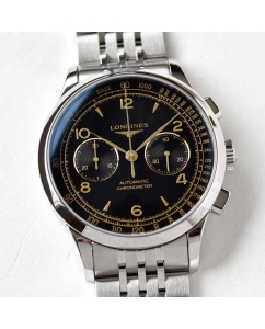 Купить Швейцарские механические наручные часы Longines L2.921.4.56.6 с хронографом  в E-mobi