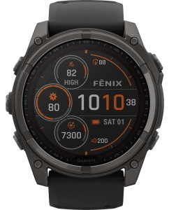 Купить Умные часы Garmin Fenix 8 Solar Sapphire Titan DLC 010-02907-11  в E-mobi