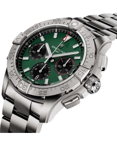 Купить Швейцарские механические наручные часы Breitling AB0146101L1A1 с хронографом  в E-mobi