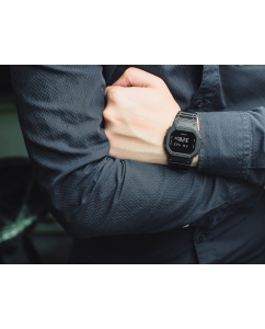 Купить Японские наручные часы Casio G-SHOCK DW-5600BB-1E с хронографом  в E-mobi