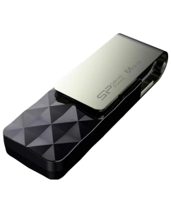 Купить Флешка Silicon Power Blaze B30 16ГБ Black (SP016GBUF3B30V1K)  в E-mobi