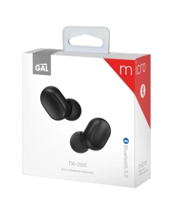 Купить Беспроводные наушники GAL TW-2500 Black  в E-mobi