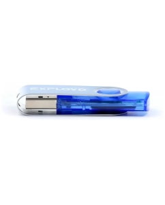 Купить Флешка Exployd 530, 4 Гб, USB2.0, синяя  в E-mobi