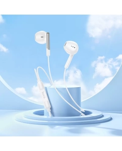 Купить Наушники вкладыши Type-C разъём с МК Hoco M123 1.2м White  в E-mobi