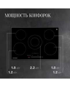 Купить Встраиваемая варочная панель электрическая KUPPERSBERG ECS 703 R черный  в E-mobi