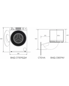 Купить Стиральная машина Haier HW70-BP12269S серый  в E-mobi