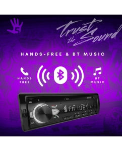 Купить Автомагнитола FIVE F24W (1din/белая/Bluetooth/USB/AUX/SD/FM/4*50)  в E-mobi