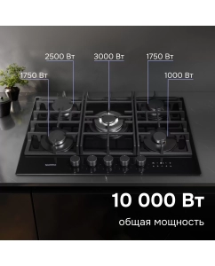 Купить Газовая варочная панель Zigmund &amp; Shtain M 29.7 B, черный  в E-mobi