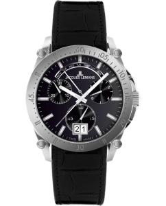 Купить Швейцарские наручные часы Jacques Lemans 1-2198A с хронографом  в E-mobi