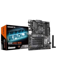 Купить Материнская плата Socket-AM4 Gigabyte B550 EAGLE WIFI6, B550 (4xDDR4 5xPCI-E16x 2xM.2 ATX)  в E-mobi