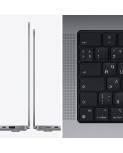 Купить Apple MacBook Pro Ноутбук 16&quot;, Apple M1 Pro (10C CPU, 16C GPU), RAM 32 ГБ, SSD 512 ГБ, Apple M1 Pro, MacOS, (Z14V0008D), серый, Русская раскладка  в E-mobi