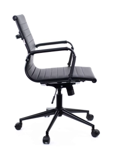 Купить Кресло Everprof Операторское кресло Everprof Leo Black T Экокожа Черный  в E-mobi