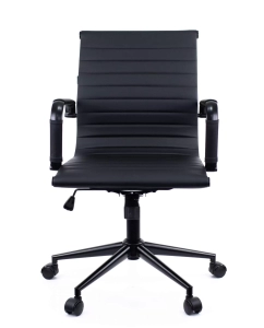 Купить Кресло Everprof Операторское кресло Everprof Leo Black T Экокожа Черный  в E-mobi