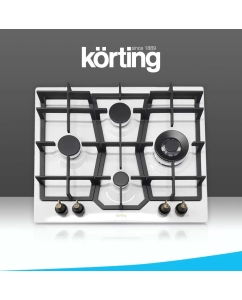 Купить Встраиваемая варочная панель газовая Korting HG 631 CTRI белый в E-mobi