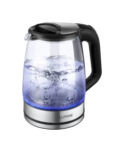 Купить Чайник электрический LUMME LU-157 2 л прозрачный, черный  в E-mobi