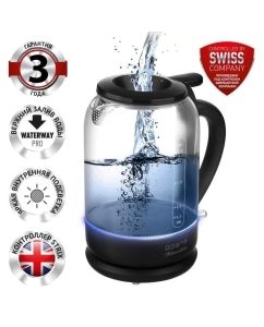 Купить Чайник электрический Polaris PWK1753CGL 1.5 л прозрачный, черный  в E-mobi