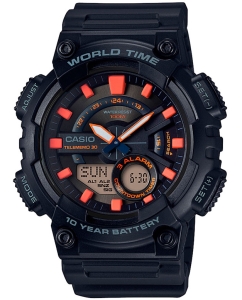 Купить Японские наручные часы Casio Collection AEQ-110W-1A2 с хронографом  в E-mobi