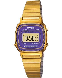 Купить Японские наручные часы Casio Vintage LA-670WEGA-6E с хронографом  в E-mobi