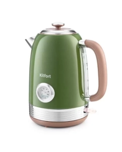 Купить Чайник электрический Kitfort KT-6110 1.7 л зеленый  в E-mobi