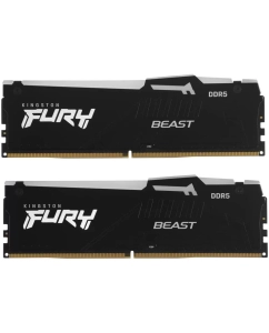 Купить Модуль памяти DIMM 32Gb 2х16Gb DDR5 PC51200 6400MHz Kingston Fury Beast RGB Black XMP  в E-mobi
