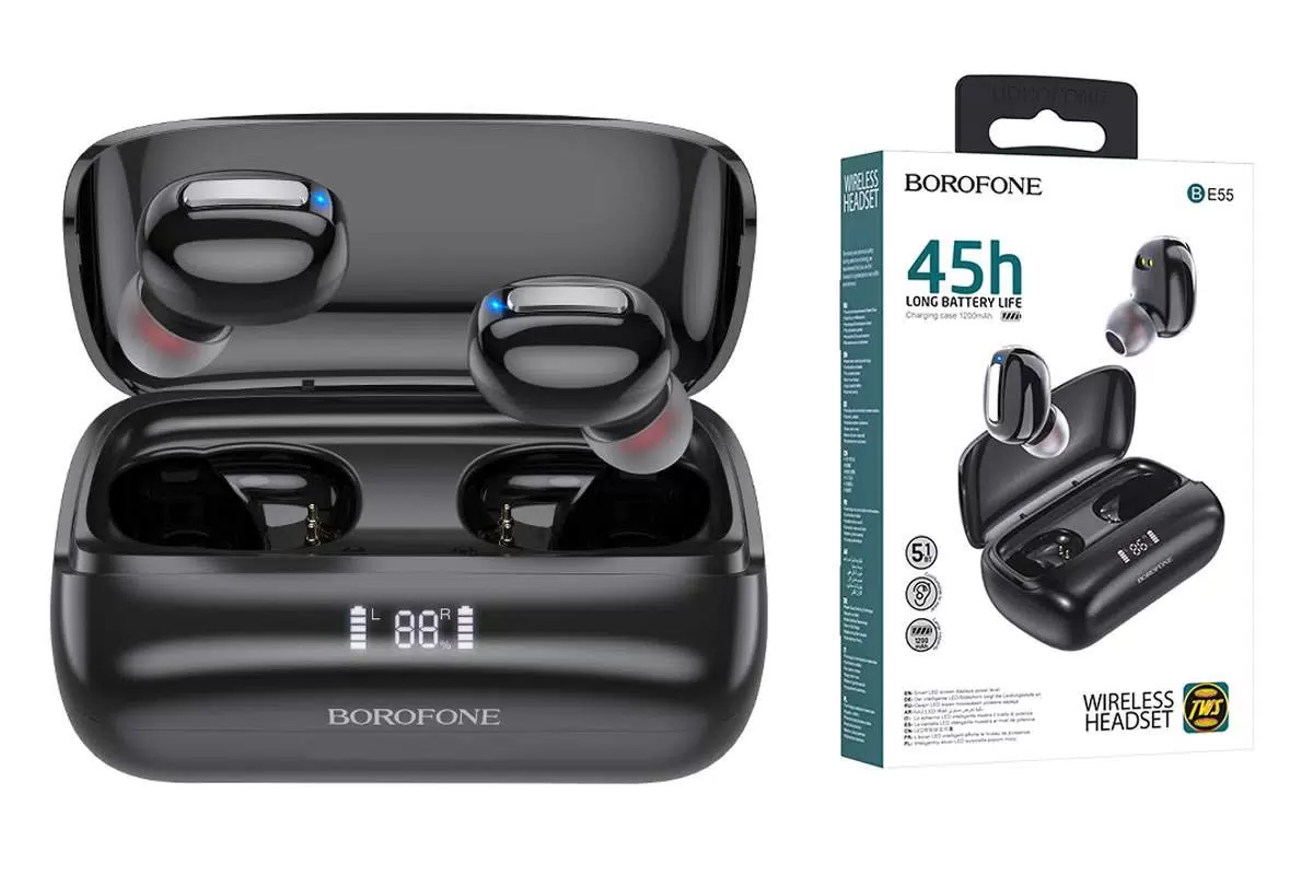 Купить Беспроводные наушники Borofone BE55 Perfect wireless BT headset черный  в E-mobi