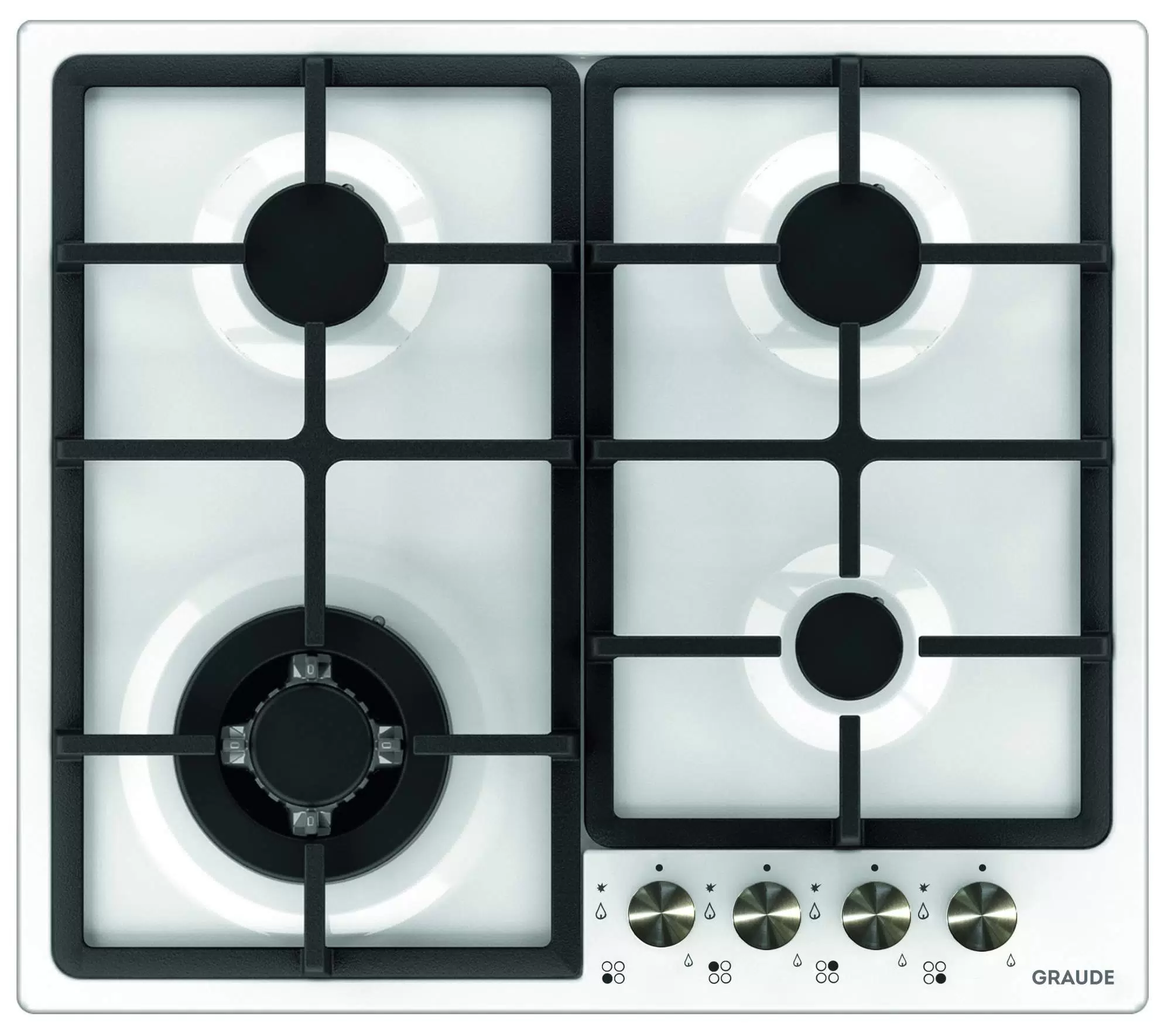 Купить Встраиваемая варочная панель газовая Graude GS 60.2 WM белый  в E-mobi