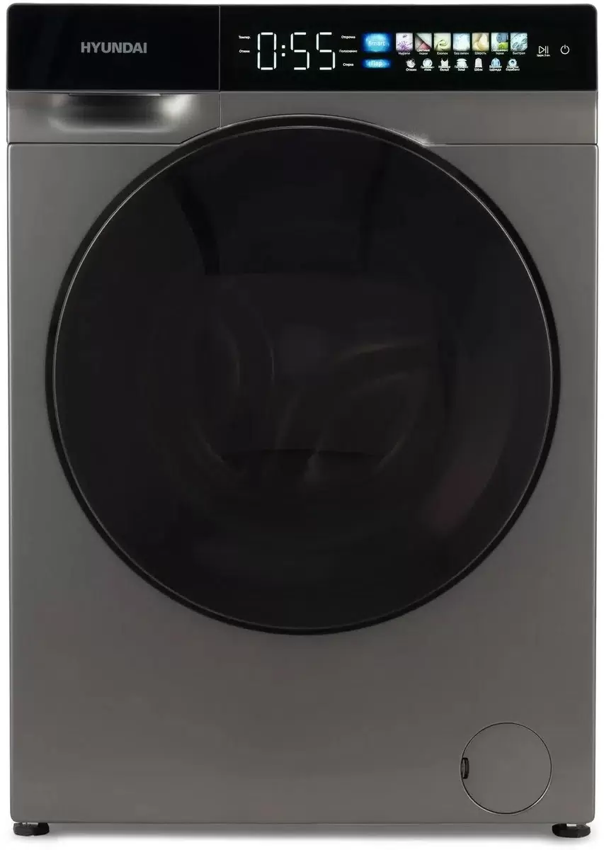 Купить Стиральная машина Hyundai WFE9230 Dark Gray, с фронтальной загрузкой, с паром, 10кг, 1200о  в E-mobi