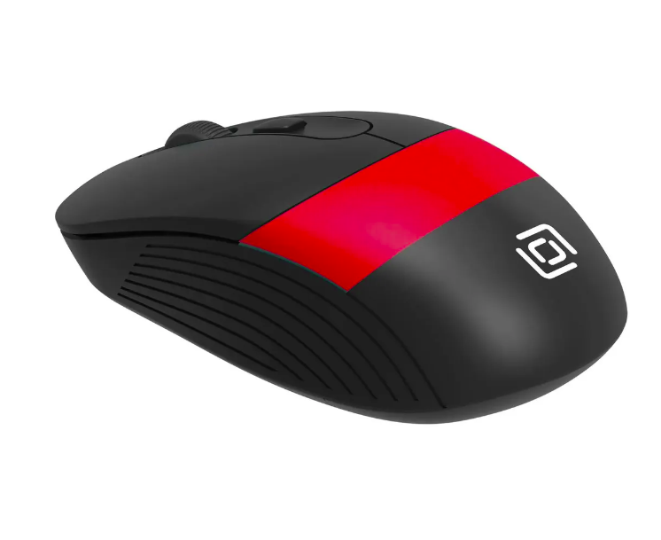 Купить Проводная мышь OKLICK 310M красный, черный (1869102)  в E-mobi