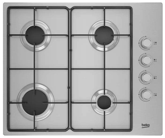 Купить Встраиваемая варочная панель газовая Beko HIGG 641C3 SX серебристый  в E-mobi