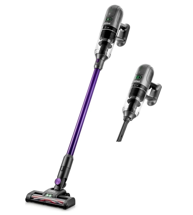 Купить Пылесос Kitfort КТ-5122 фиолетовый, черный  в E-mobi