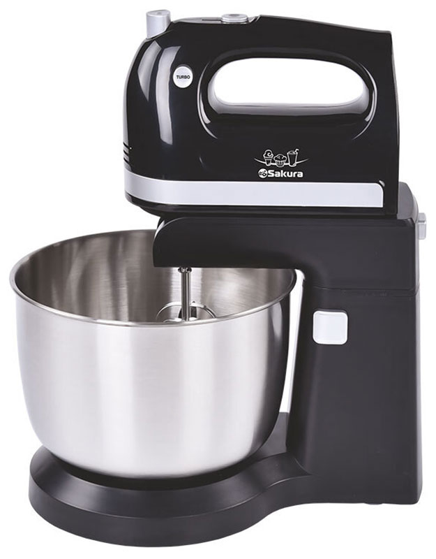 Купить Миксер SAKURA SA-6326CBK Silver/Black  в E-mobi