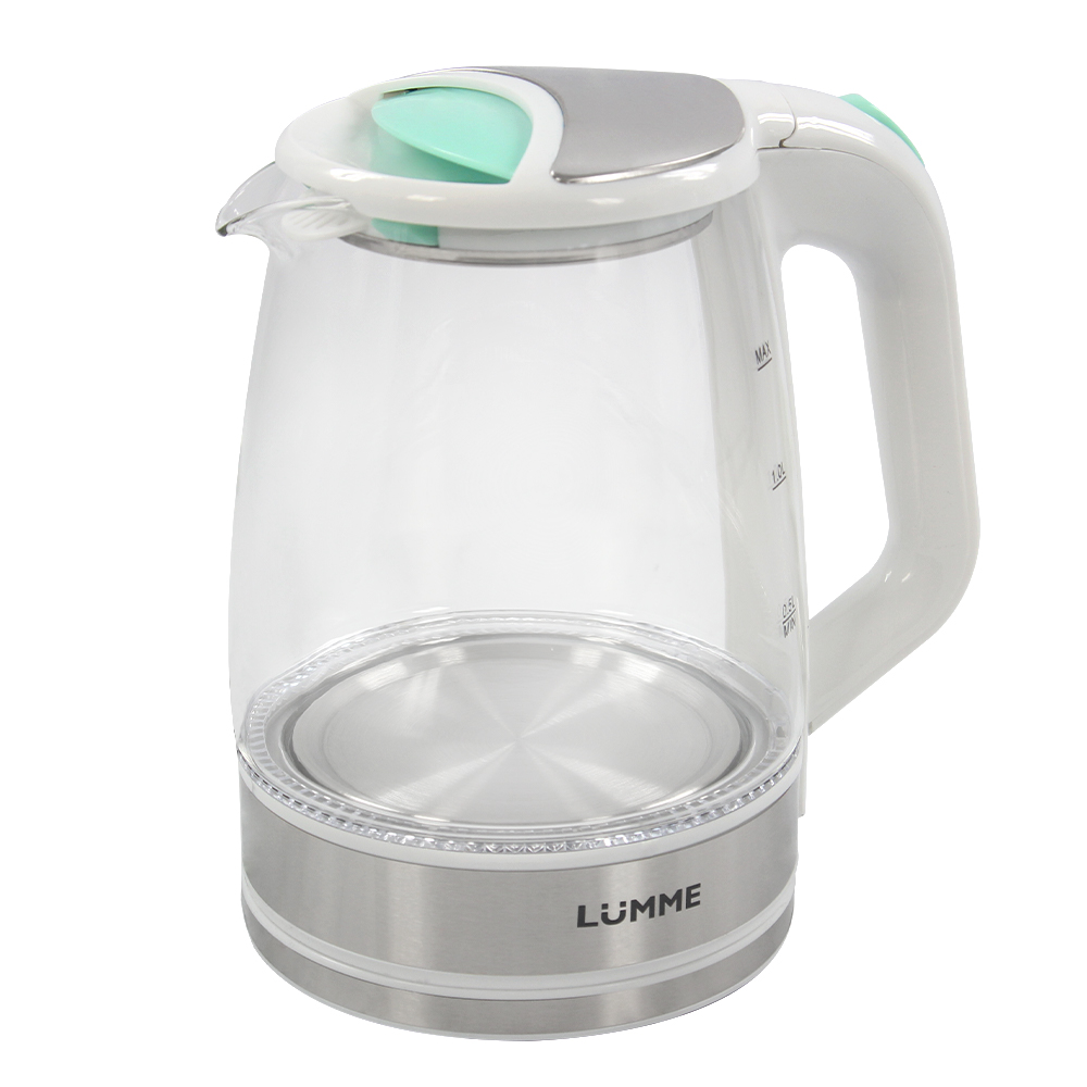 Купить Чайник электрический LUMME LU-164 2.2 л белый, серебристый  в E-mobi