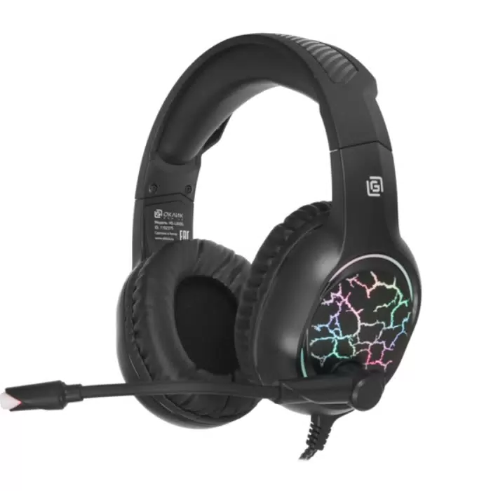 Купить Игровая гарнитура Оклик HS-L930G SNORTER черный (1192375)  в E-mobi