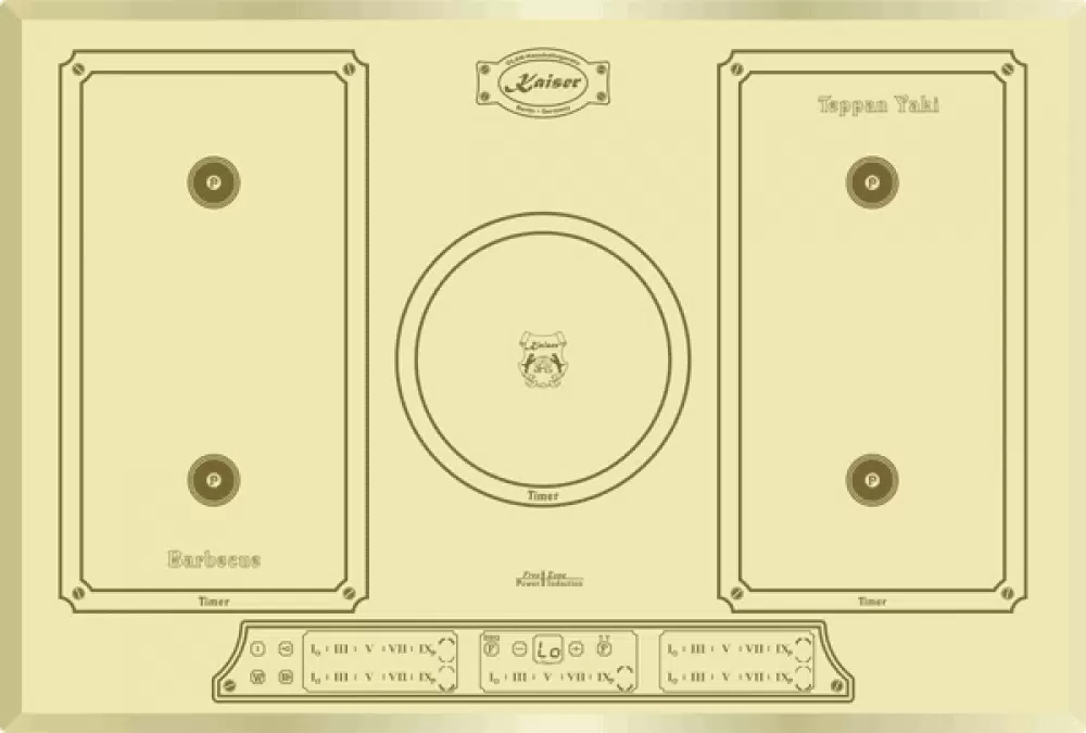 Купить Встраиваемая варочная панель индукционная Kaiser KCT 7797 FI ElfEM бежевый  в E-mobi