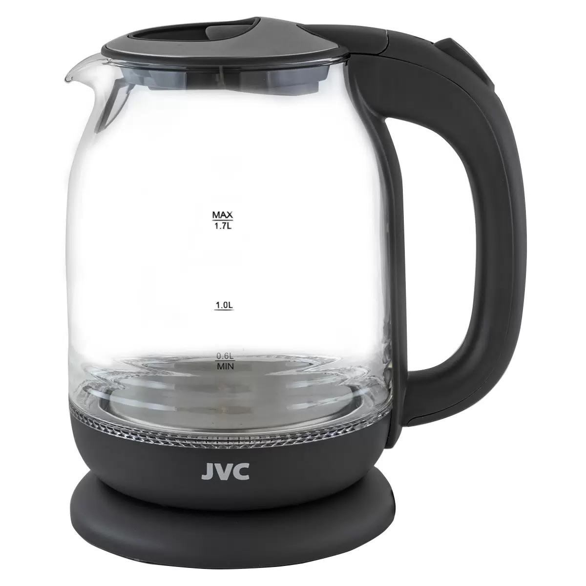Купить Чайник электрический JVC JK-KE1510 1.7 л прозрачный, серый  в E-mobi