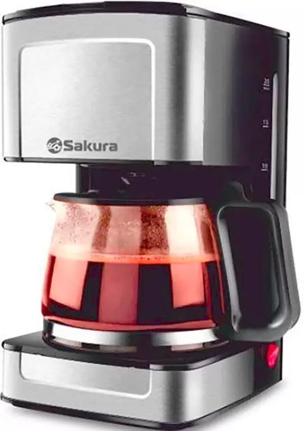 Купить Кофеварка капельного типа SAKURA SA-6116 черный  в E-mobi
