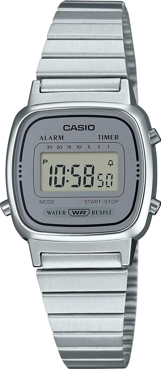 Купить Японские наручные часы Casio Vintage LA-670WEA-7E с хронографом  в E-mobi