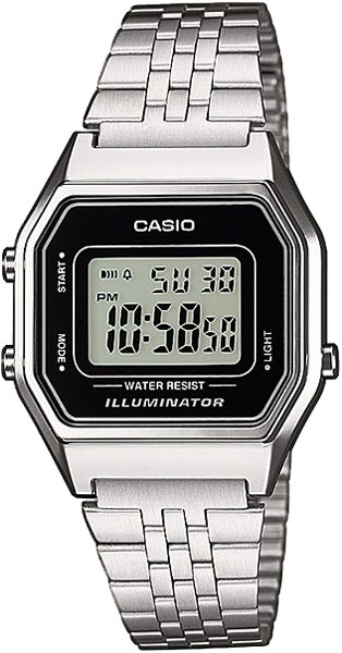 Купить Японские наручные часы Casio Vintage LA-680WEA-1E с хронографом  в E-mobi