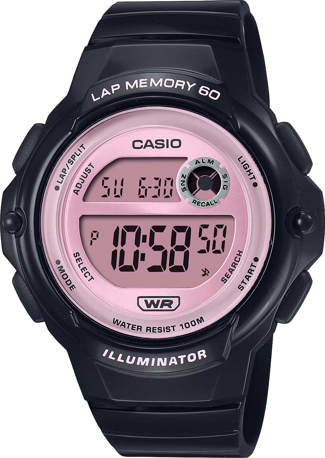 Купить Японские наручные часы Casio Collection LWS-1200H-1A2 с хронографом  в E-mobi