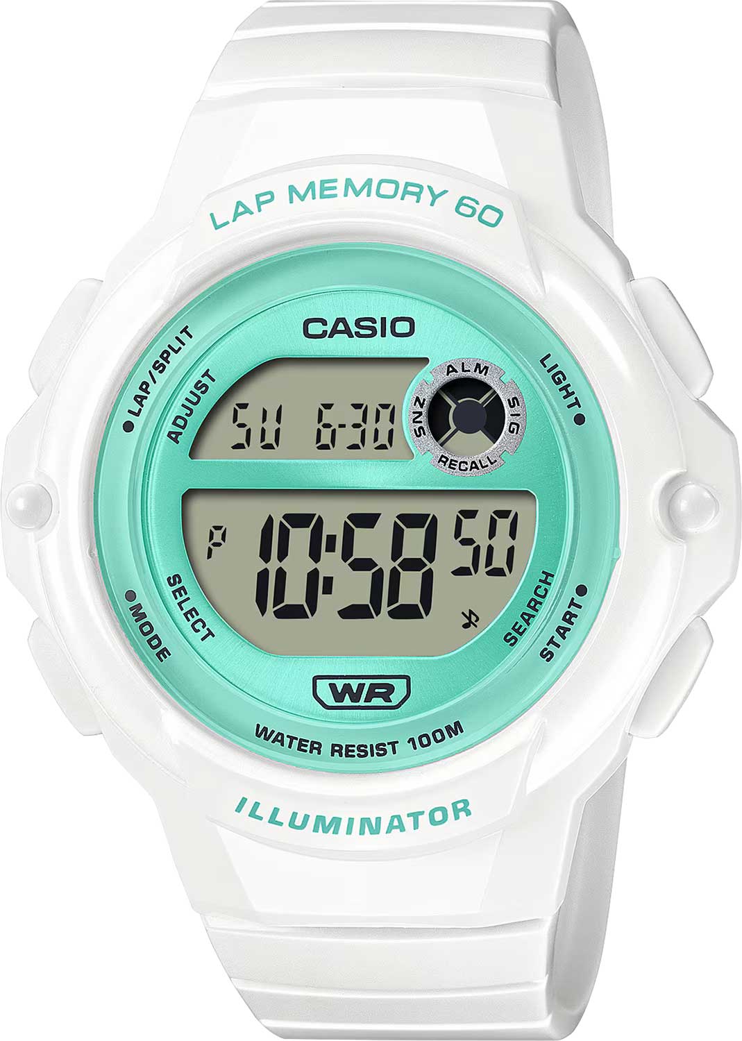 Купить Японские наручные часы Casio Collection LWS-1200H-7A3 с хронографом  в E-mobi
