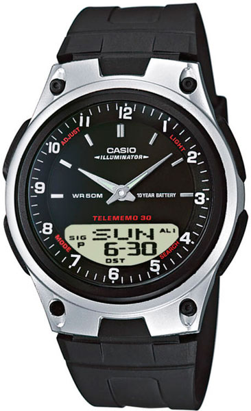 Купить Японские наручные часы Casio Illuminator AW-80-1A  в E-mobi