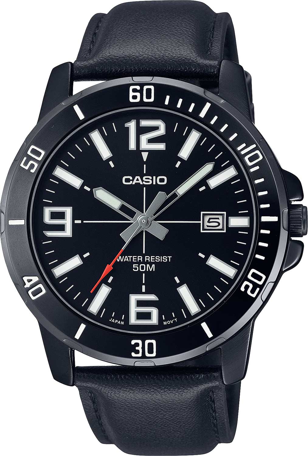 Купить Японские наручные часы Casio Collection MTP-VD01BL-1B  в E-mobi