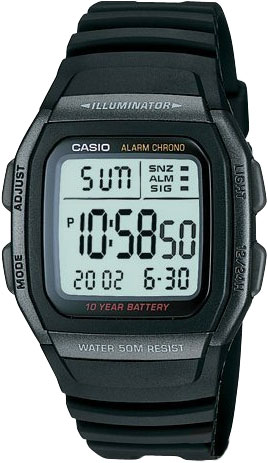 Купить Японские наручные часы Casio Collection W-96H-1B  в E-mobi