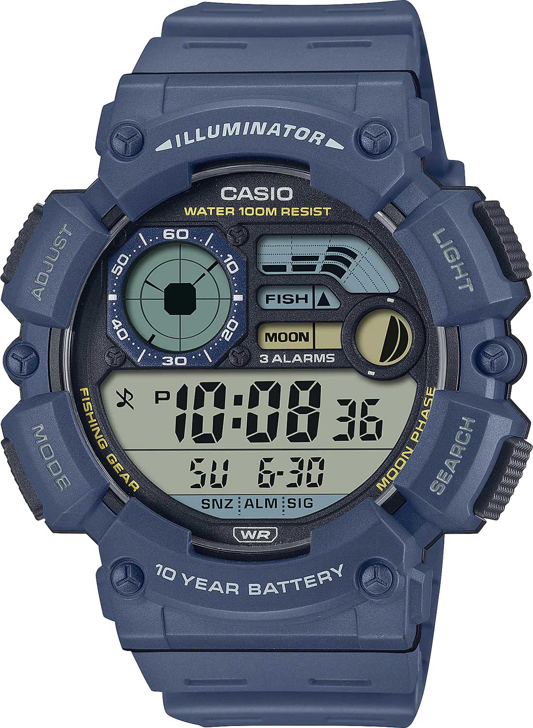 Купить Японские наручные часы Casio Collection WS-1500H-2A с хронографом  в E-mobi