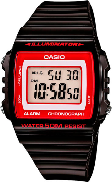 Купить Японские наручные часы Casio Collection W-215H-1A2 с хронографом  в E-mobi